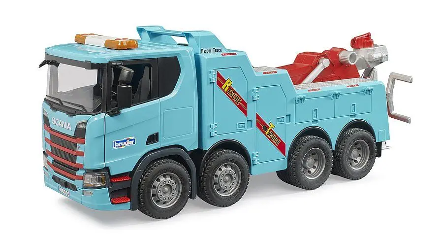 Bruder 3553 Nákladní auto Scania vyprošťovací a odtahový vůz