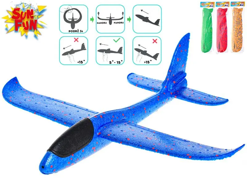 Mikro Trading Sun Fun letadlo pěnové 48cm v sáčku