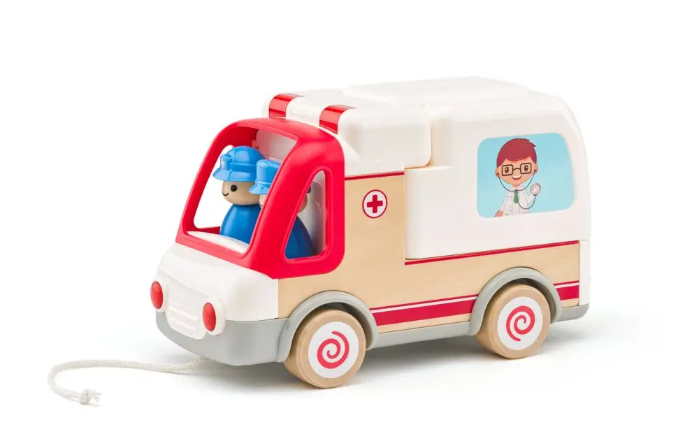 WOODY Auto ambulance se zvuky a světlem