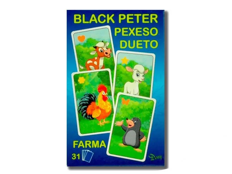 Teddies Černý Petr - Farma - kreslená společenská hra