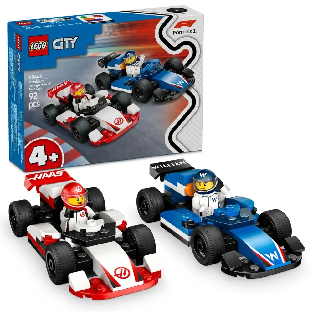 Lego City 60464 Závodní vozy F1® Williams Racing a Haas F1®