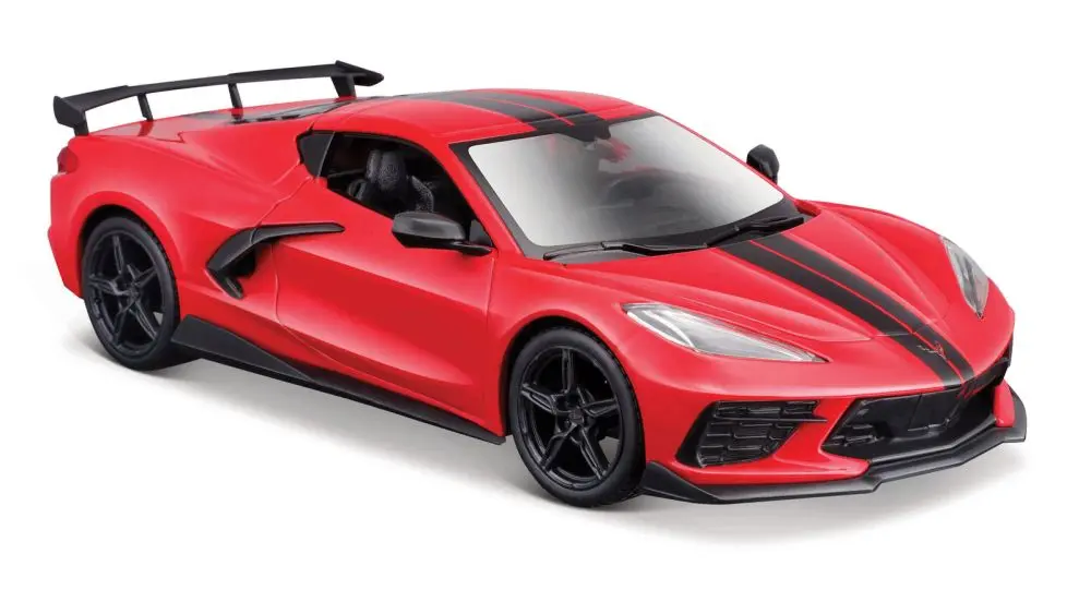 Maisto - 2020 Chevrolet Corvette Stingray Coupe, červený, 1:24