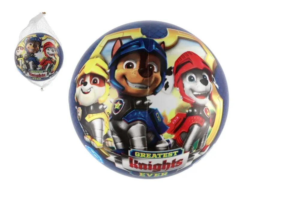 Teddies Míč Tlapková patrola/Paw patrol nafouknutý 23cm modrý v síťce