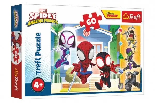 Trefl Ve Spideyho světě/Spidey a jeho úžasní přátelé 60 dílků