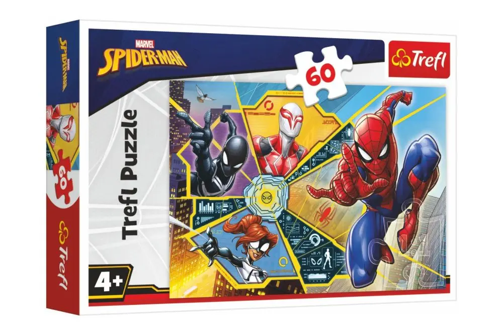Trefl Puzzle Spiderman - Na pavučině 33x22cm 60 dílků
