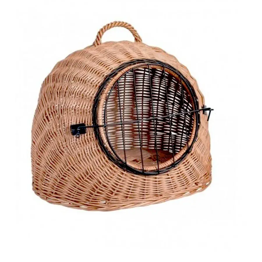 Proutěná přepravka pro domácí mazlíčky délka 42 cm šířka 51 cm