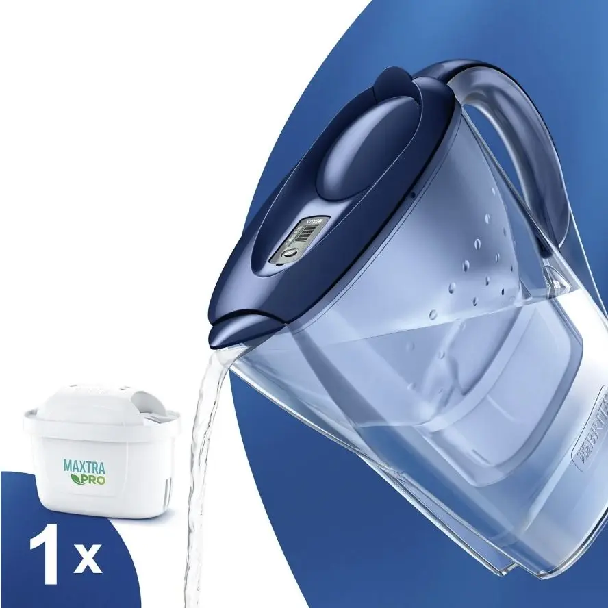 Brita Marella modrá filtrační konvice 2,4 l + 1 ks filtru Maxtra Pro Pure Performance