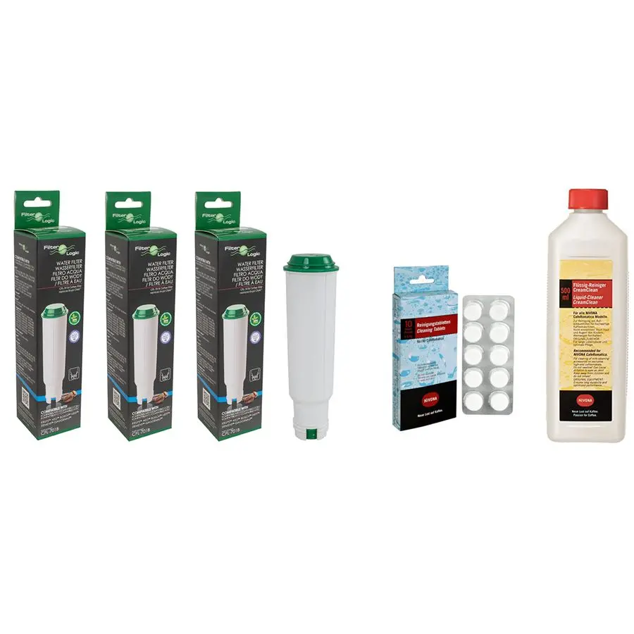 Filter Logic CFL-701B (za Nivona Claris NIRF700) 3 ks + NIRT 701 čisticí tablety 10 ks + NICC 705 tekutý prostředek na odstraňování zbytků mléka