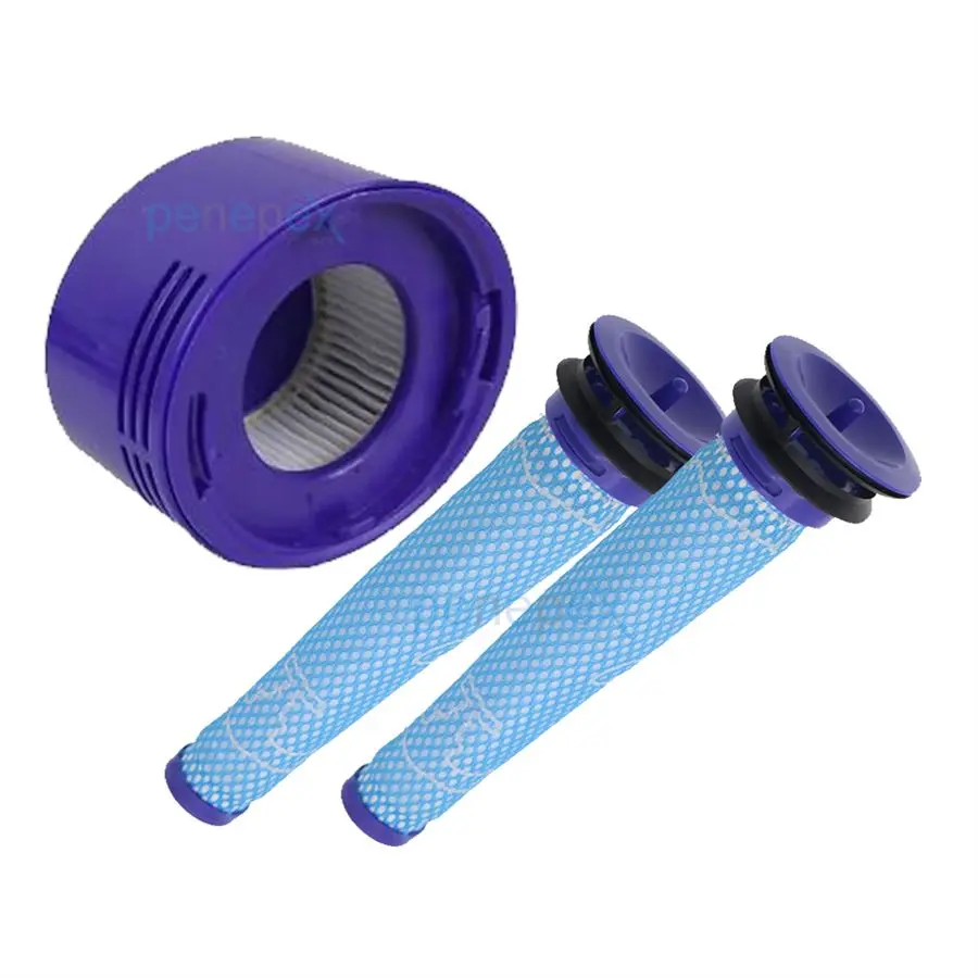 Náhradní výstupní filtr Dyson 967478-01 1 ks + Motorový HEPA filtr Dyson 965661-01 pro vysavače Dyson V6/V7/V8/DC58/DC59 2 ks