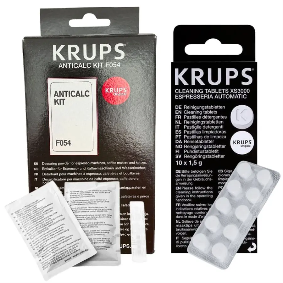 Krups F0540010 odvápňovač + XS300010 čisticí tablety