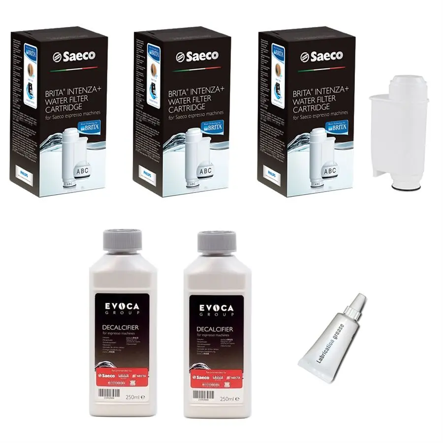 Saeco / Philips Brita Intenza+ 3 ks + CA6700 odvápňovač 500 ml + Saeco mazivo pro spařovací jednotku