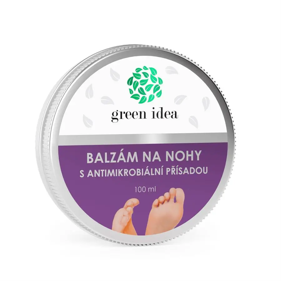Green idea Antiseptický balzám na nohy s antimikrobiální přísadou 100 ml