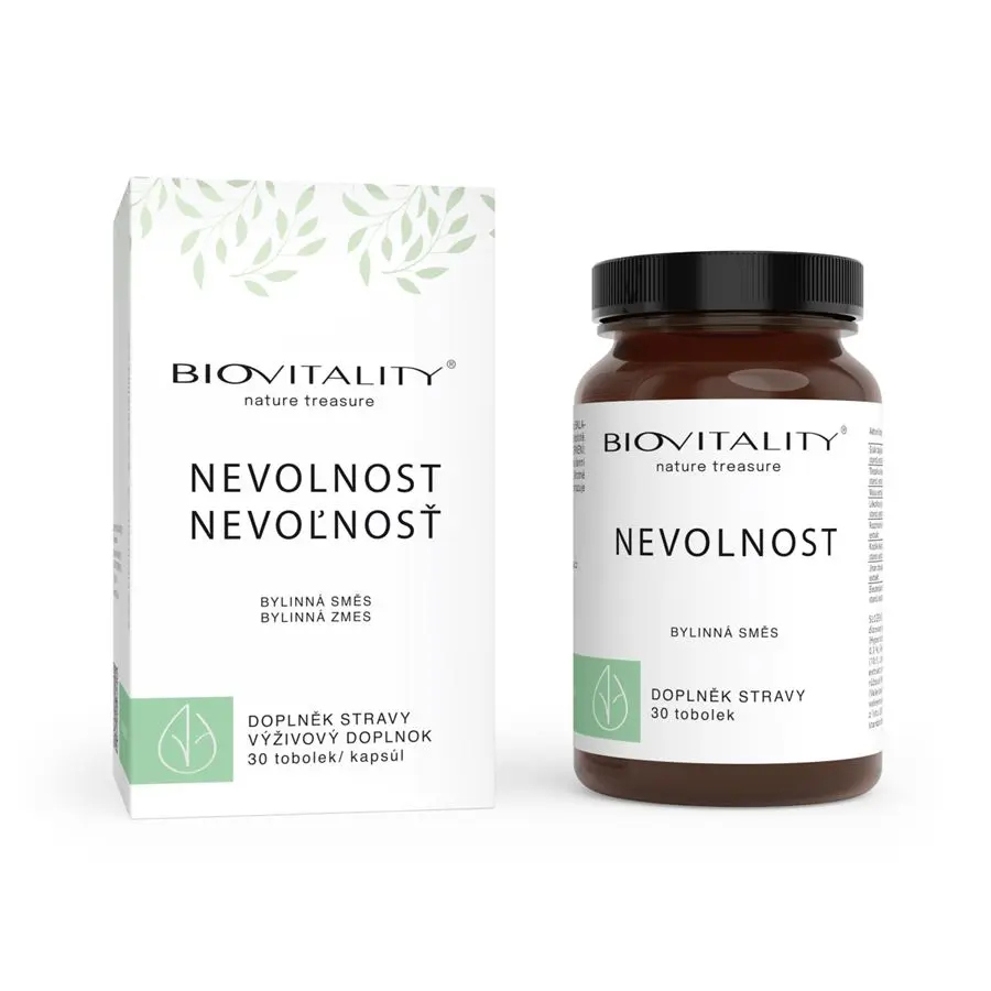 Green idea BIOVITALITY nevolnost bylinná směs 30 tob.