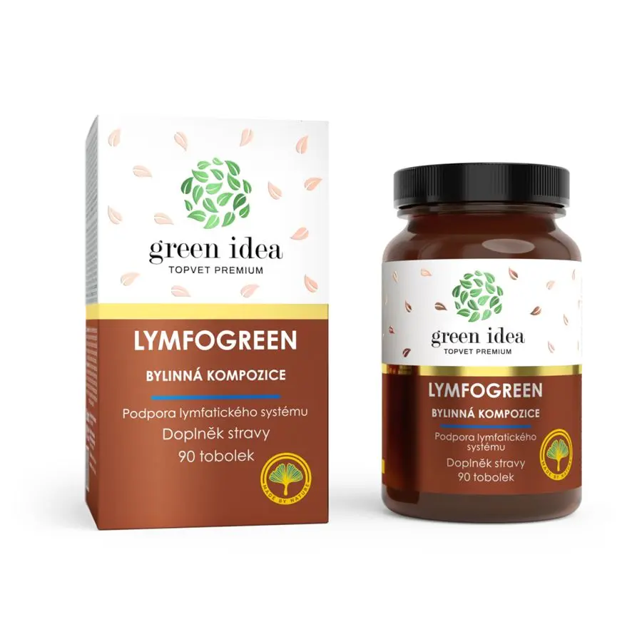 Green idea Lymfogreen 90 tobolek - podpora lymfatického systému