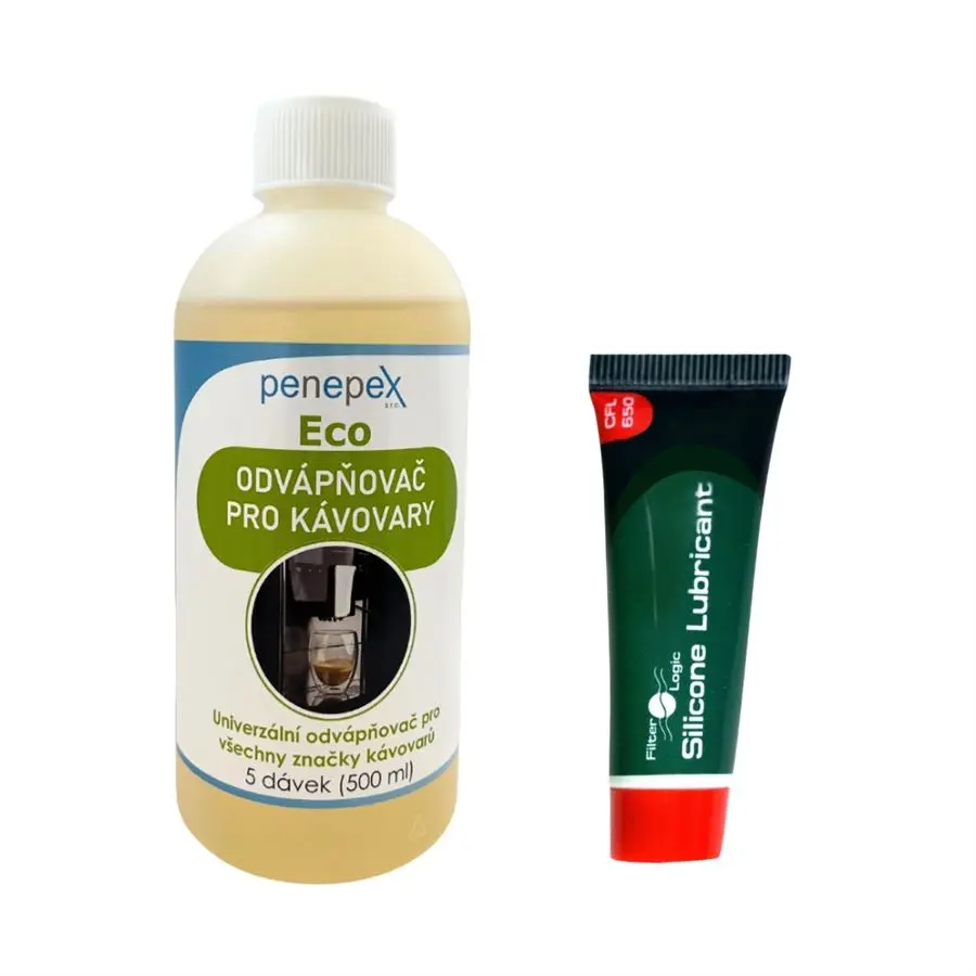 FilterLogic CFL-650 silikonové mazivo pro kávovary 10 g + Penepex Eco univerzální odvápňovač 500 ml