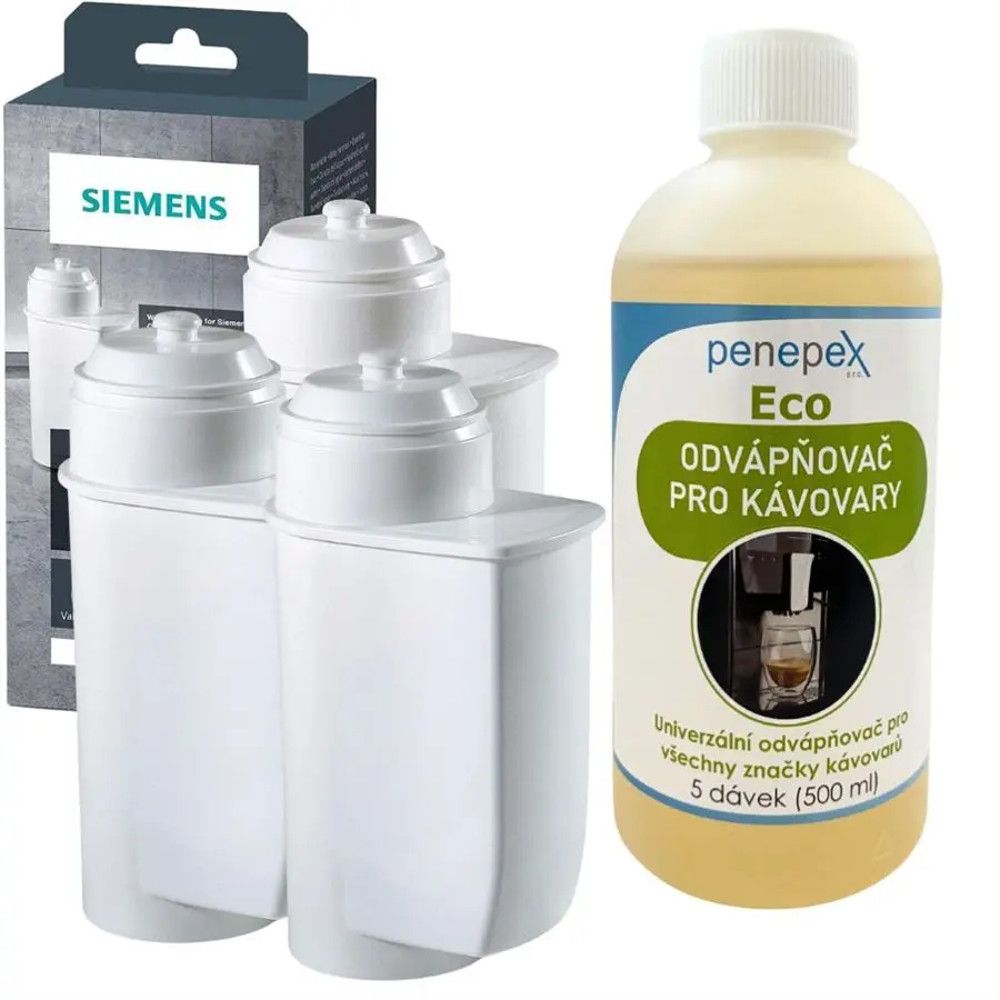 Siemens Brita Intenza TZ70003 17004340 filtr do kávovaru (3 ks) + Penepex Eco univerzální odvápňovač 500 ml