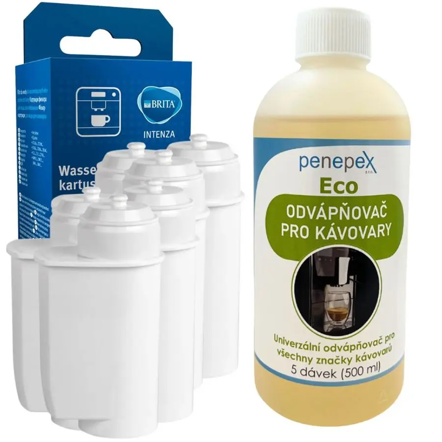 Siemens Brita Intenza 17000705 filtr do kávovaru (6 ks) + Penepex Eco univerzální odvápňovač 500 ml