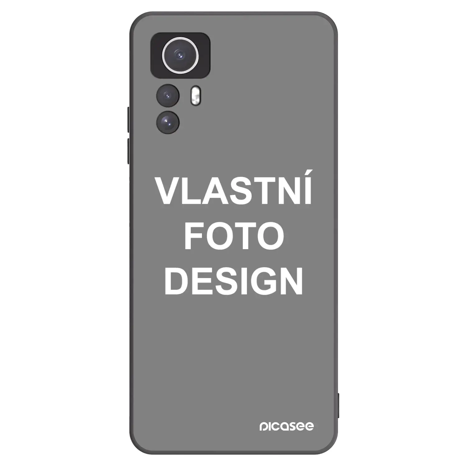 Silikonový černý obal pro Xiaomi Redmi Note 12S - Vlastní fotka/motiv