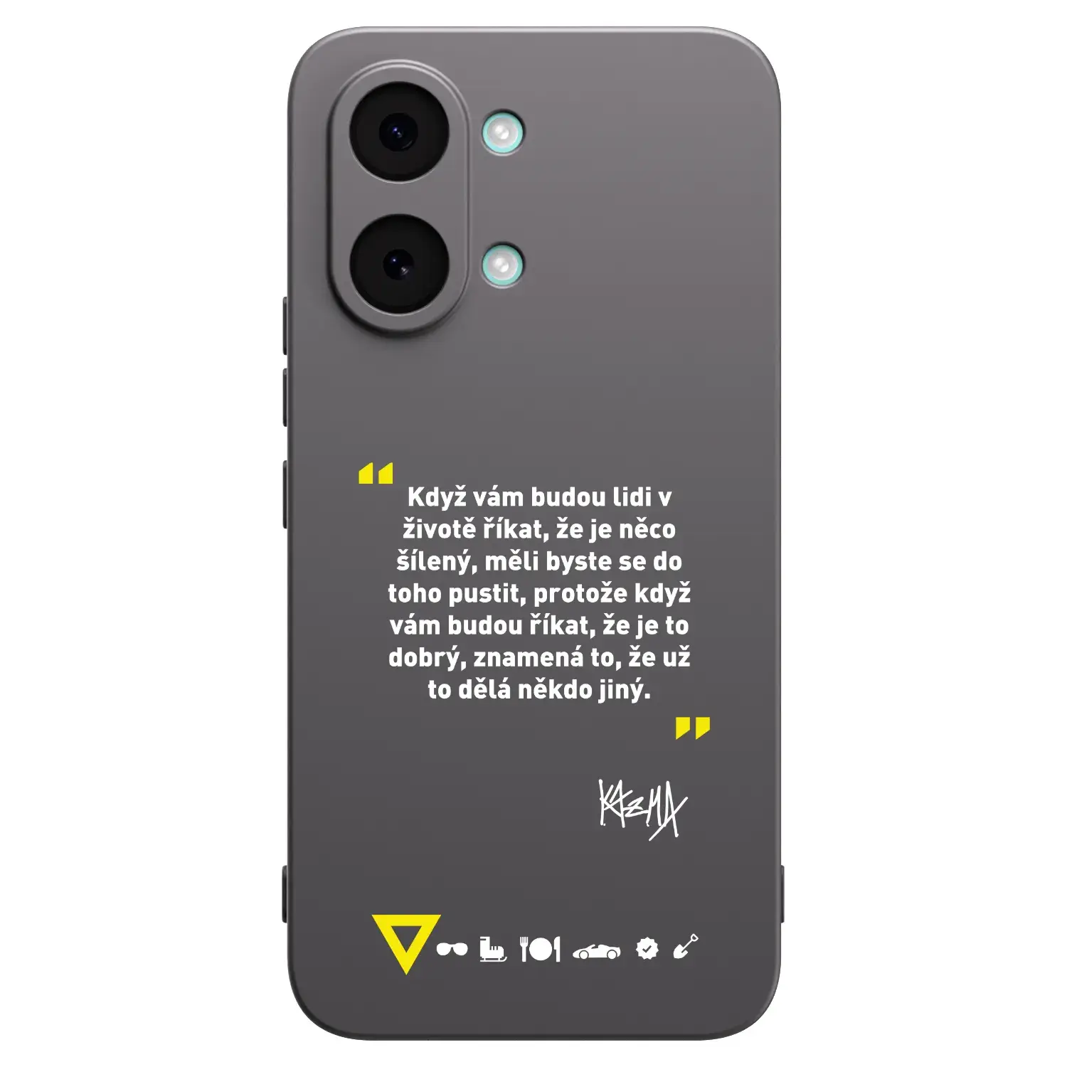 Silikonový černý obal pro Xiaomi Poco X8 Pro Max - Kazma - MĚLI BYSTE SE DO TOHO PUSTIT