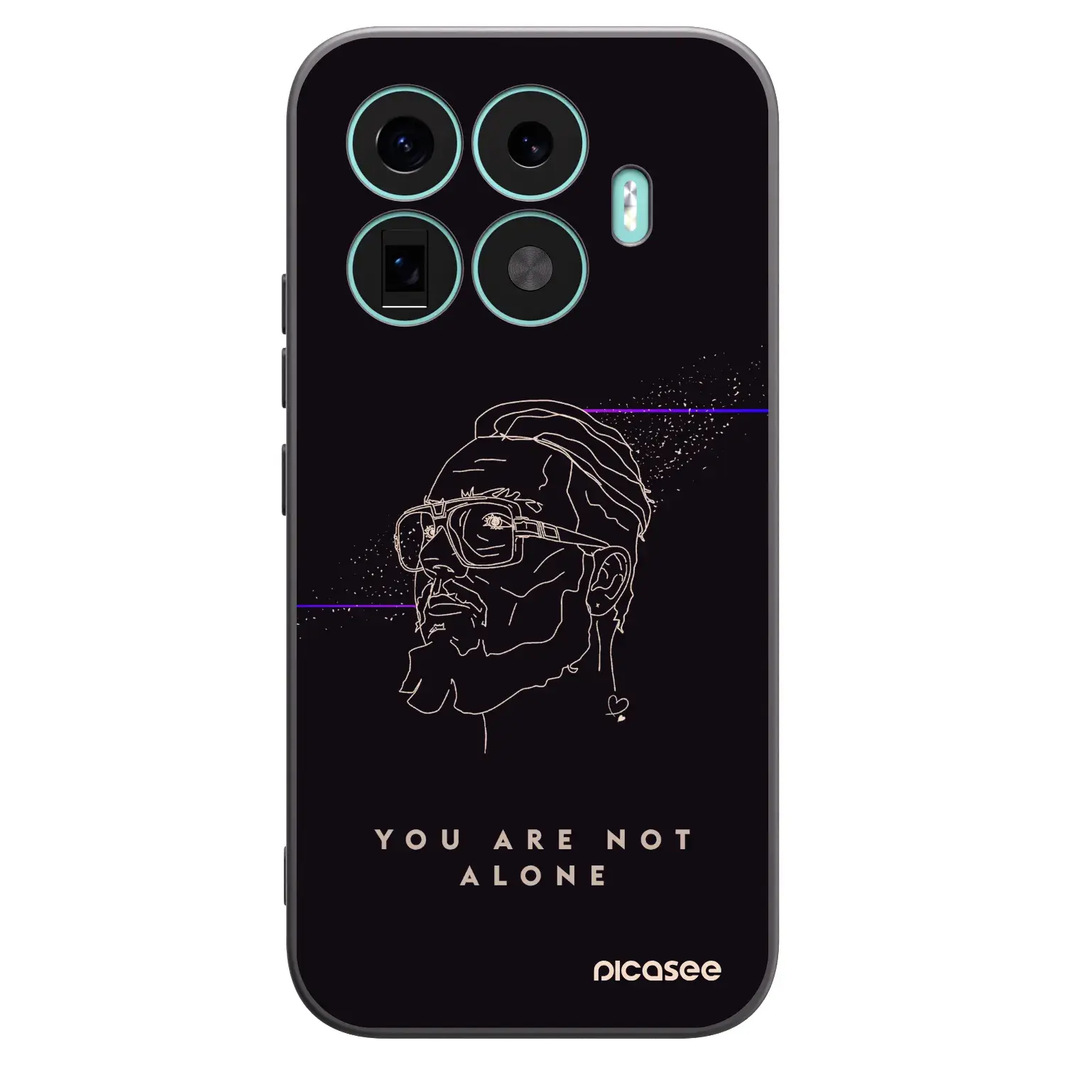 Silikonový černý obal pro Xiaomi 17T - You are not alone
