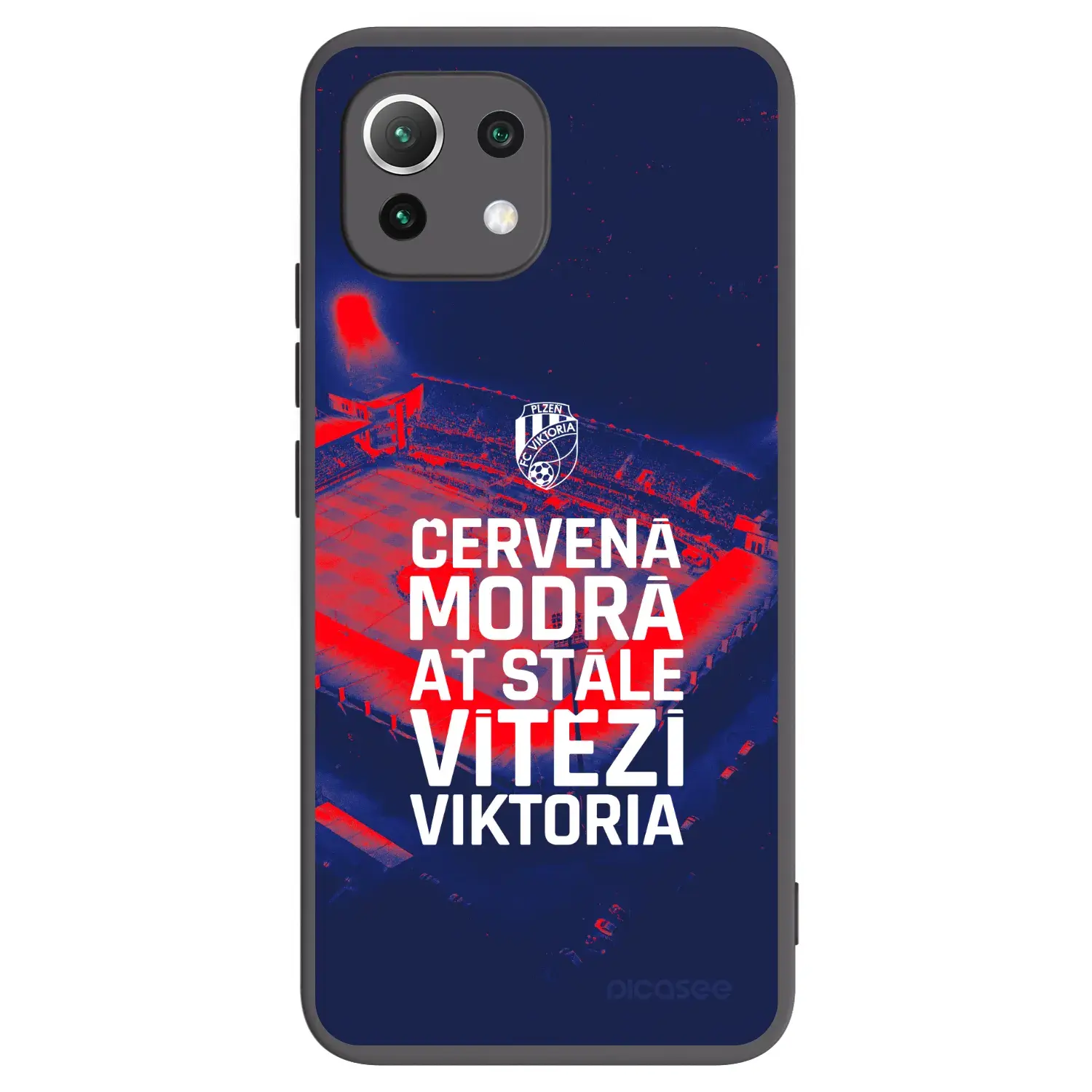 Silikonový černý obal pro Xiaomi 11 Lite 5G NE - FC Viktoria Plzeň E