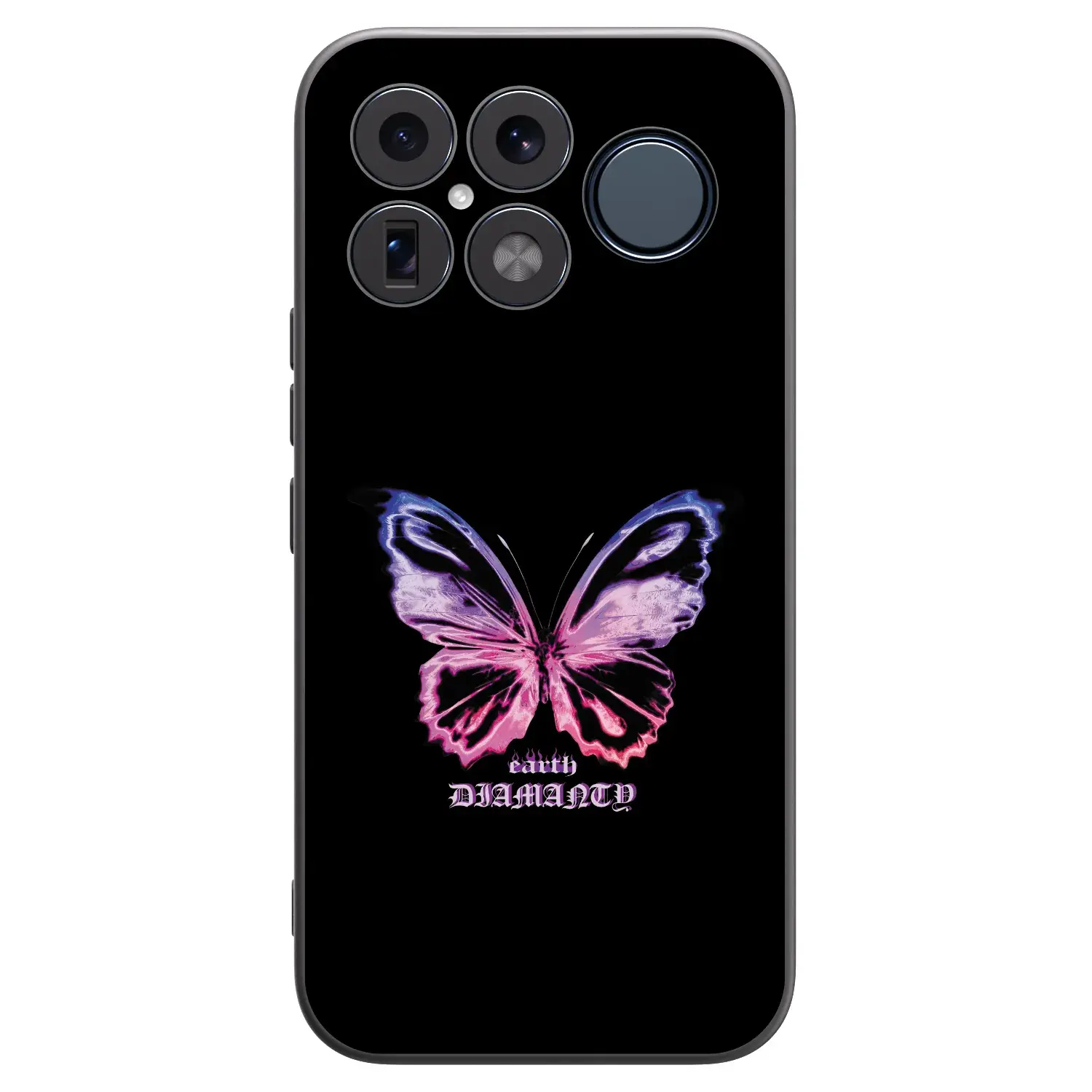 Silikonový černý obal pro Xiaomi Poco F8 Ultra - Diamanty Purple