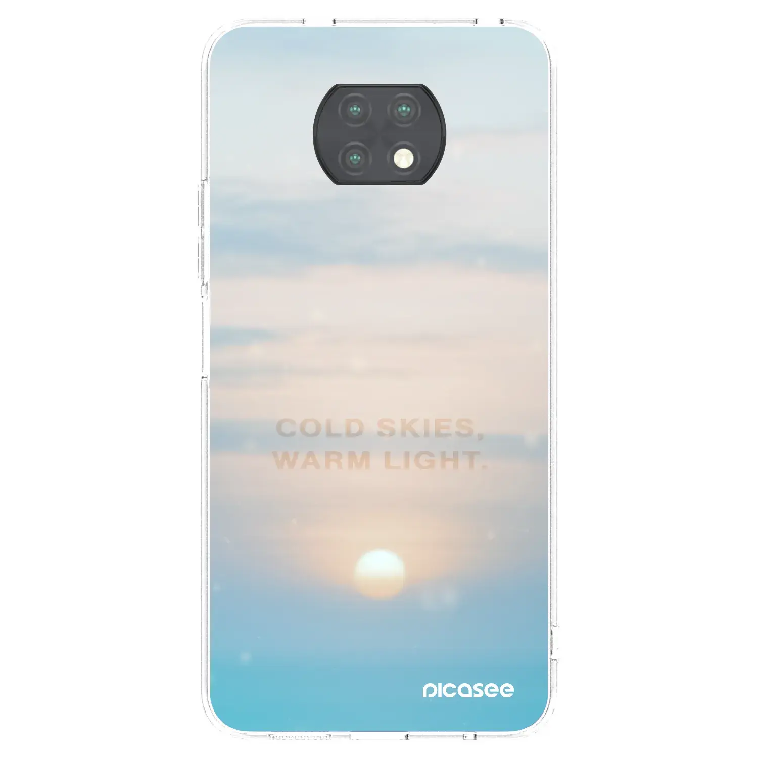 Silikonový průhledný obal pro Xiaomi Redmi Note 9T - COLD SKIES