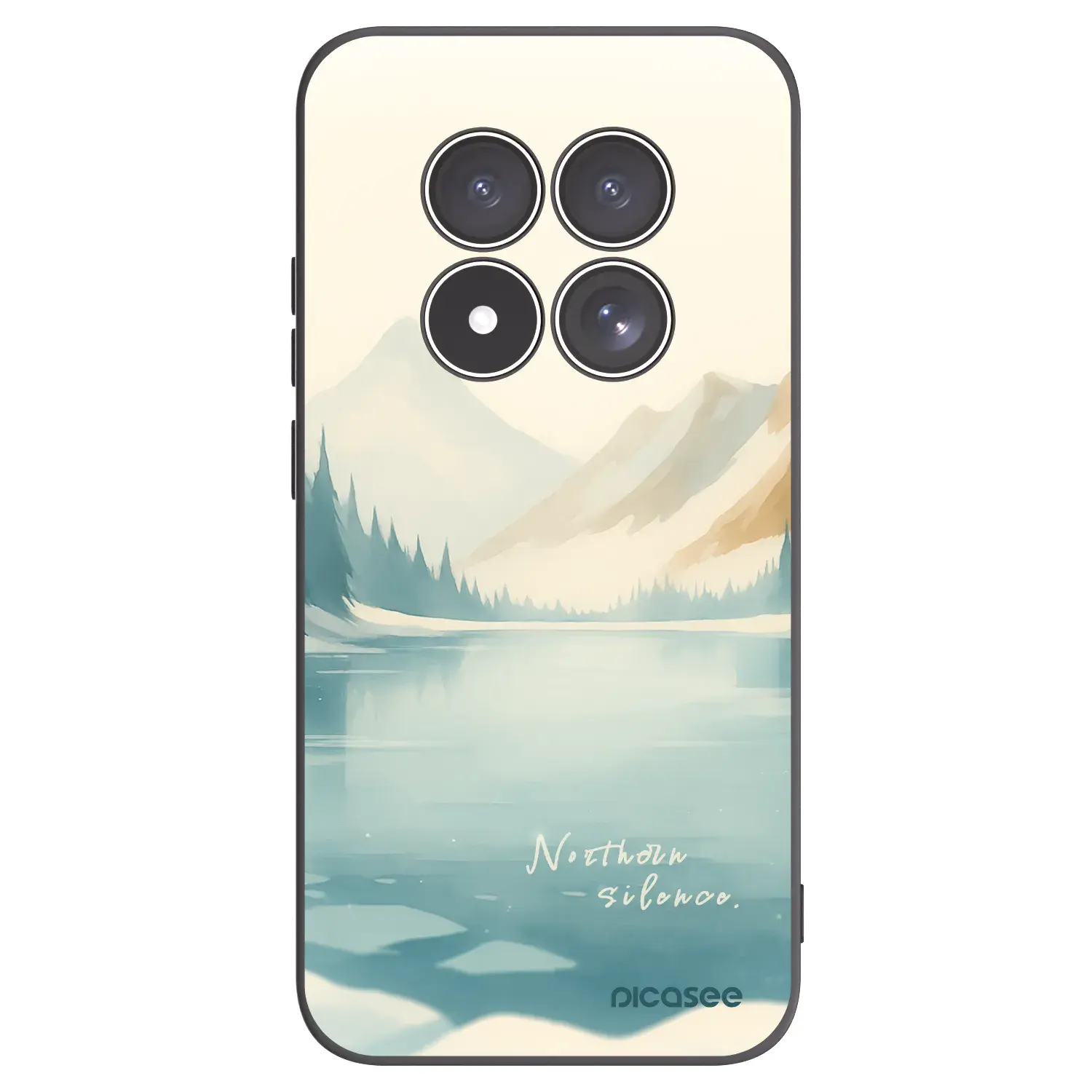 Silikonový černý obal pro Xiaomi Redmi Note 15 Pro 4G - NOTHERN SILENCE