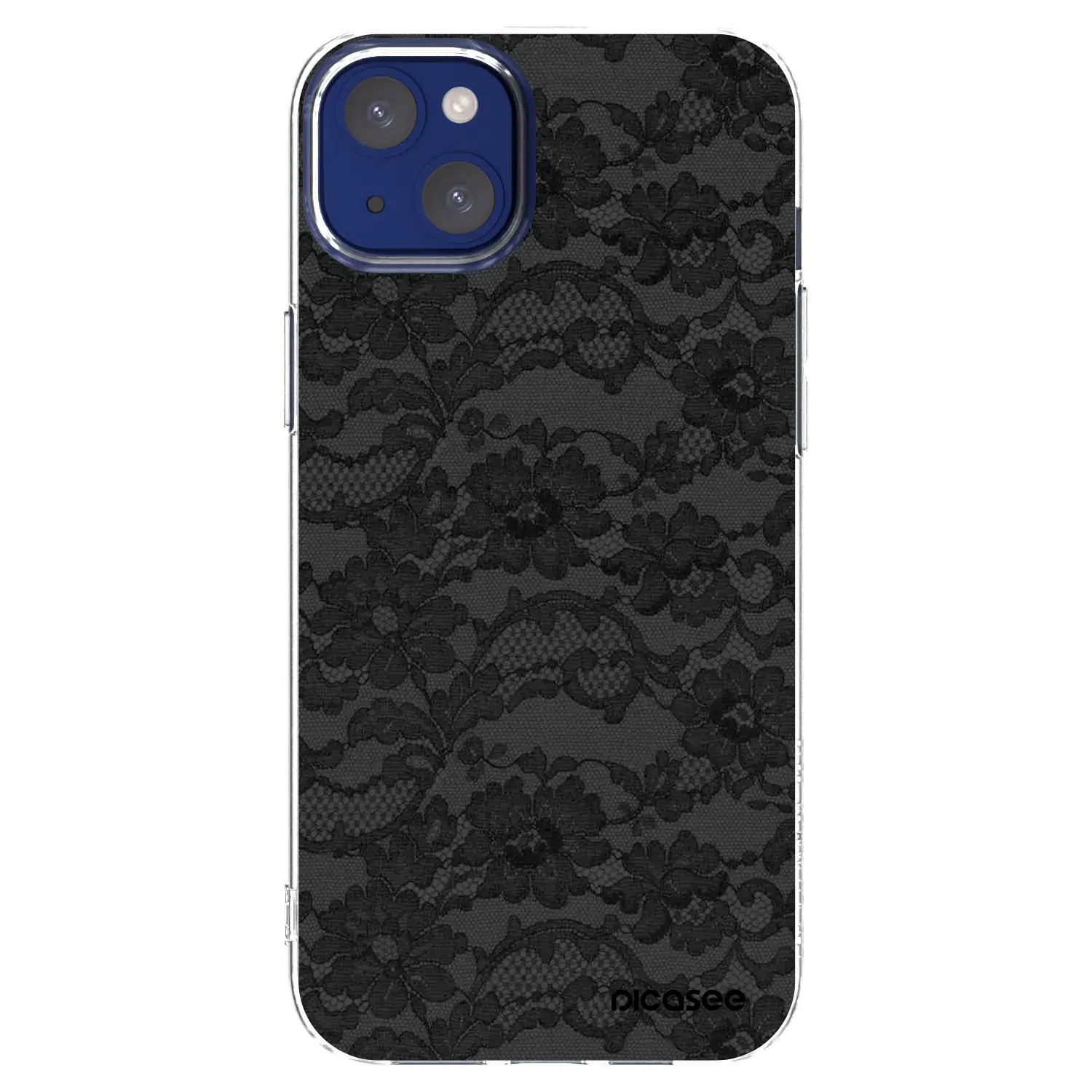 Silikonový průhledný obal pro Apple iPhone 14 Plus - Dark Elegance
