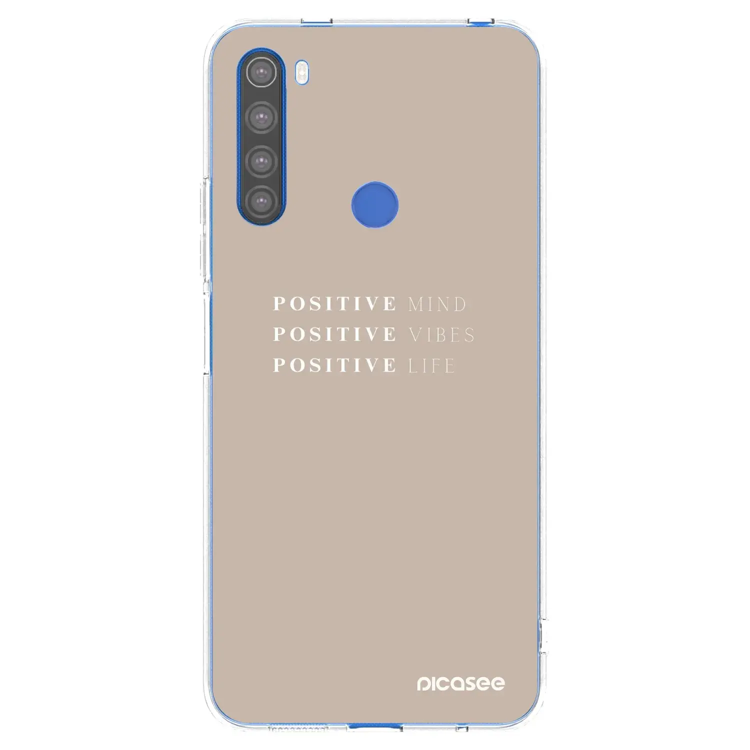 Silikonový průhledný obal pro Xiaomi Redmi Note 8T - Positive Vibes