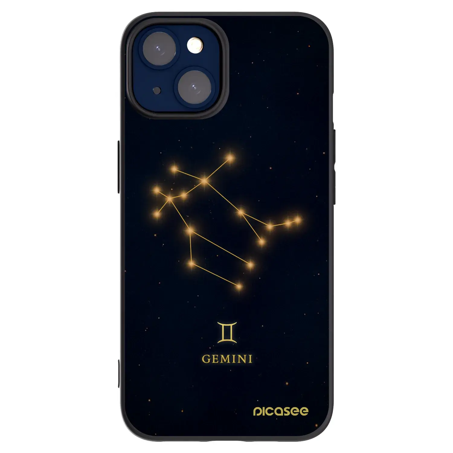 Silikonový černý obal pro Apple iPhone 14 - GEMINI