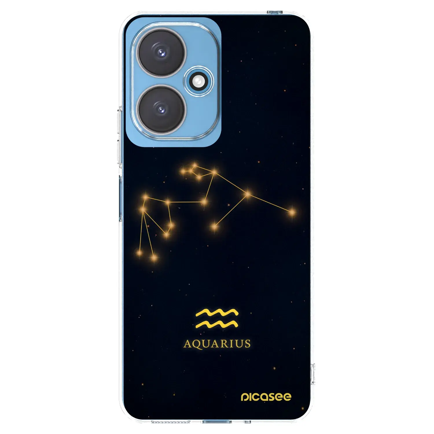 Silikonový průhledný obal pro Xiaomi Redmi 13C 5G - AQUARIUS