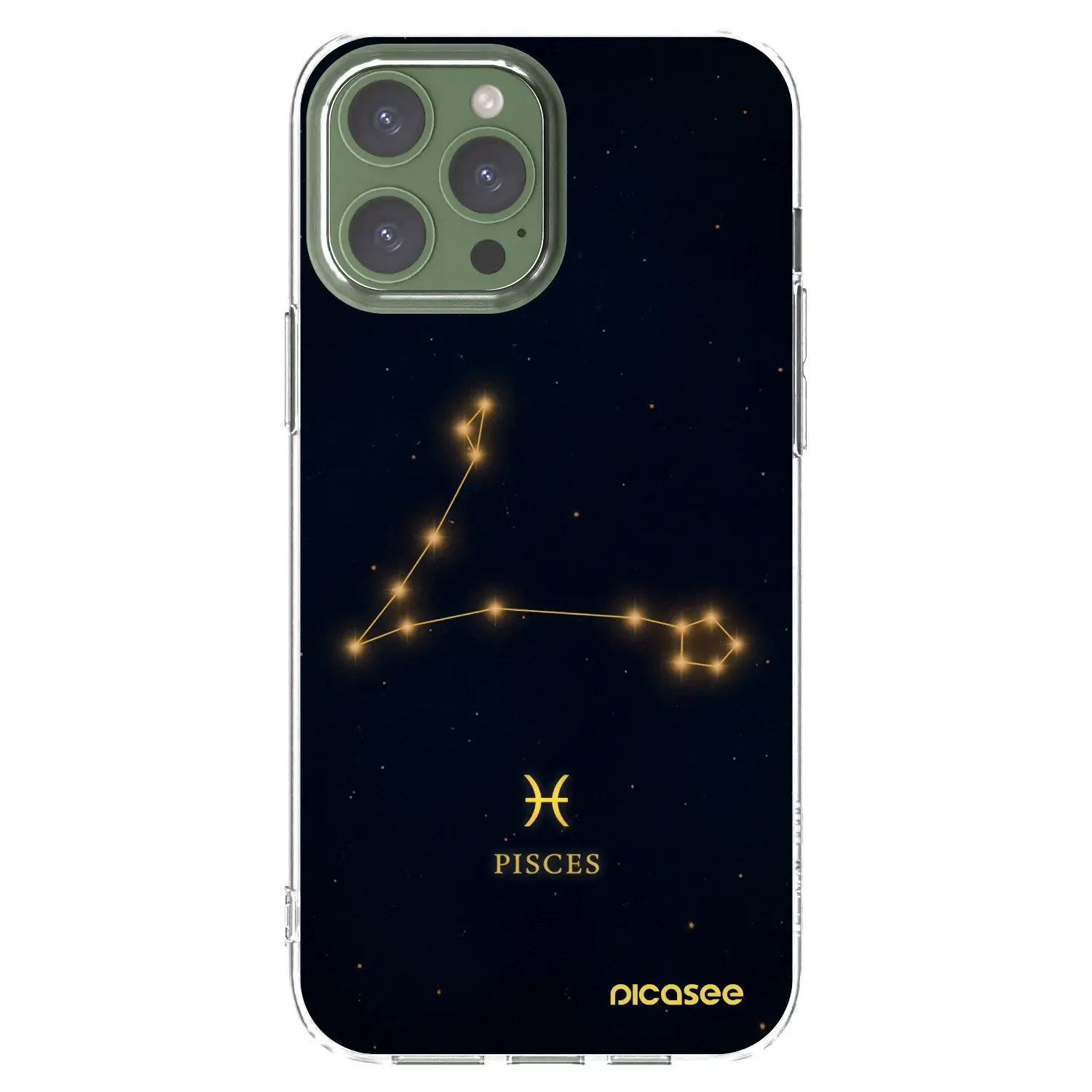 Silikonový průhledný obal pro Apple iPhone 13 Pro Max - PISCES