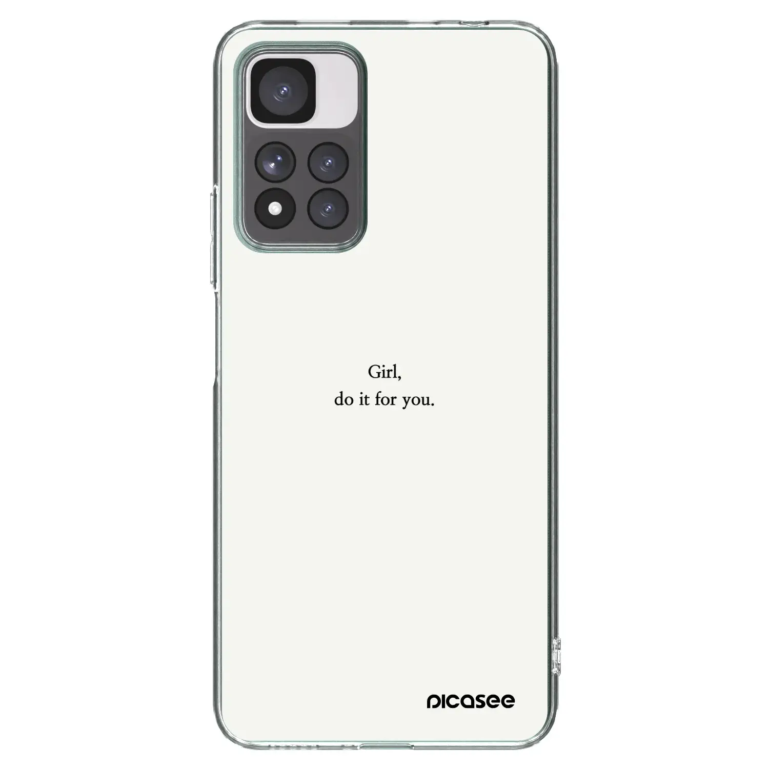 Silikonový průhledný obal pro Xiaomi Redmi Note 11 Pro+ 5G - Girl, do it for you