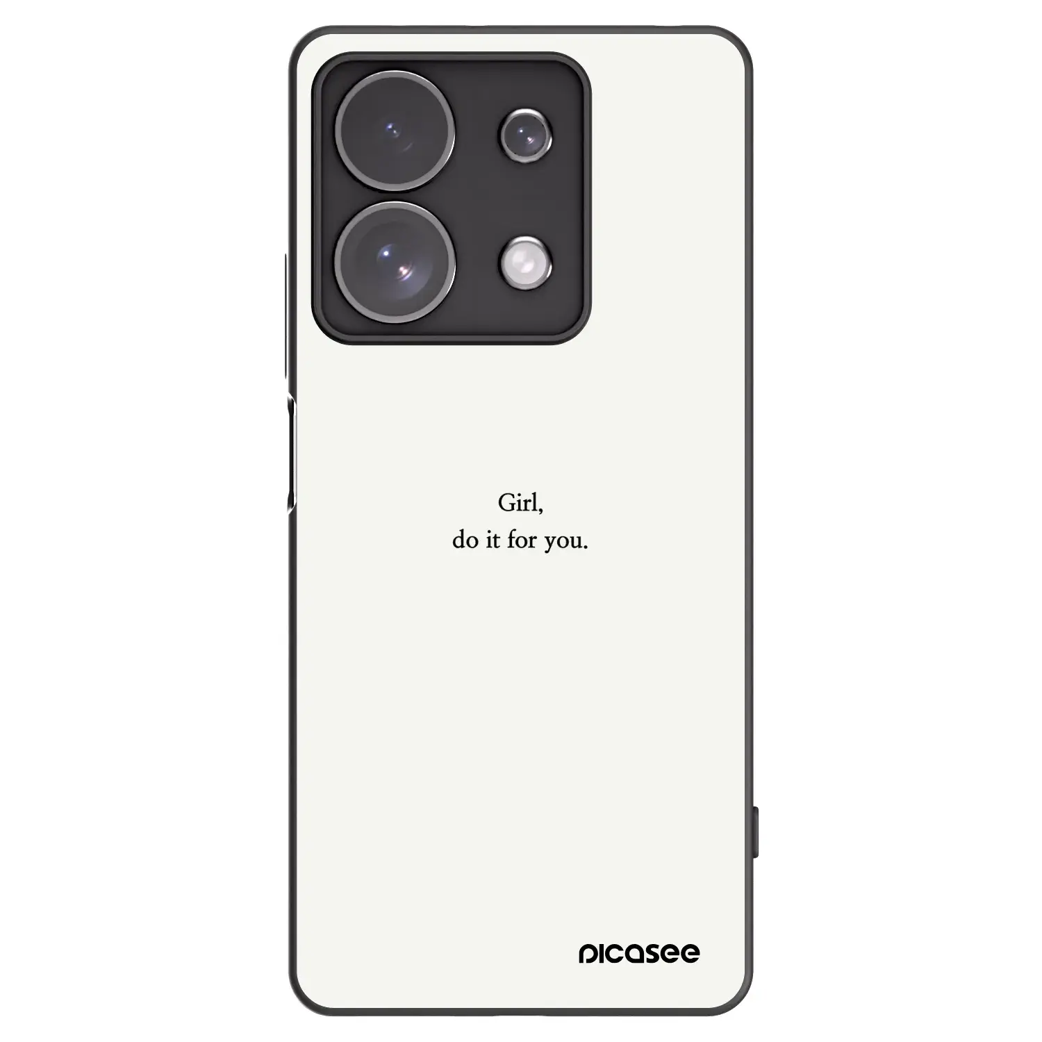 Silikonový černý obal pro Xiaomi Redmi Note 13 Pro 4G - Girl, do it for you