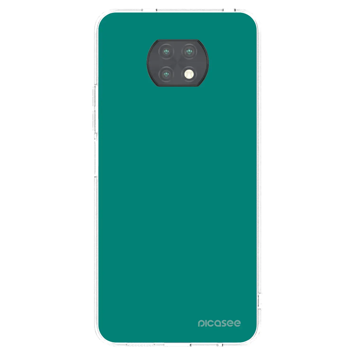 Silikonový průhledný obal pro Xiaomi Redmi Note 9T - Emerald Mist