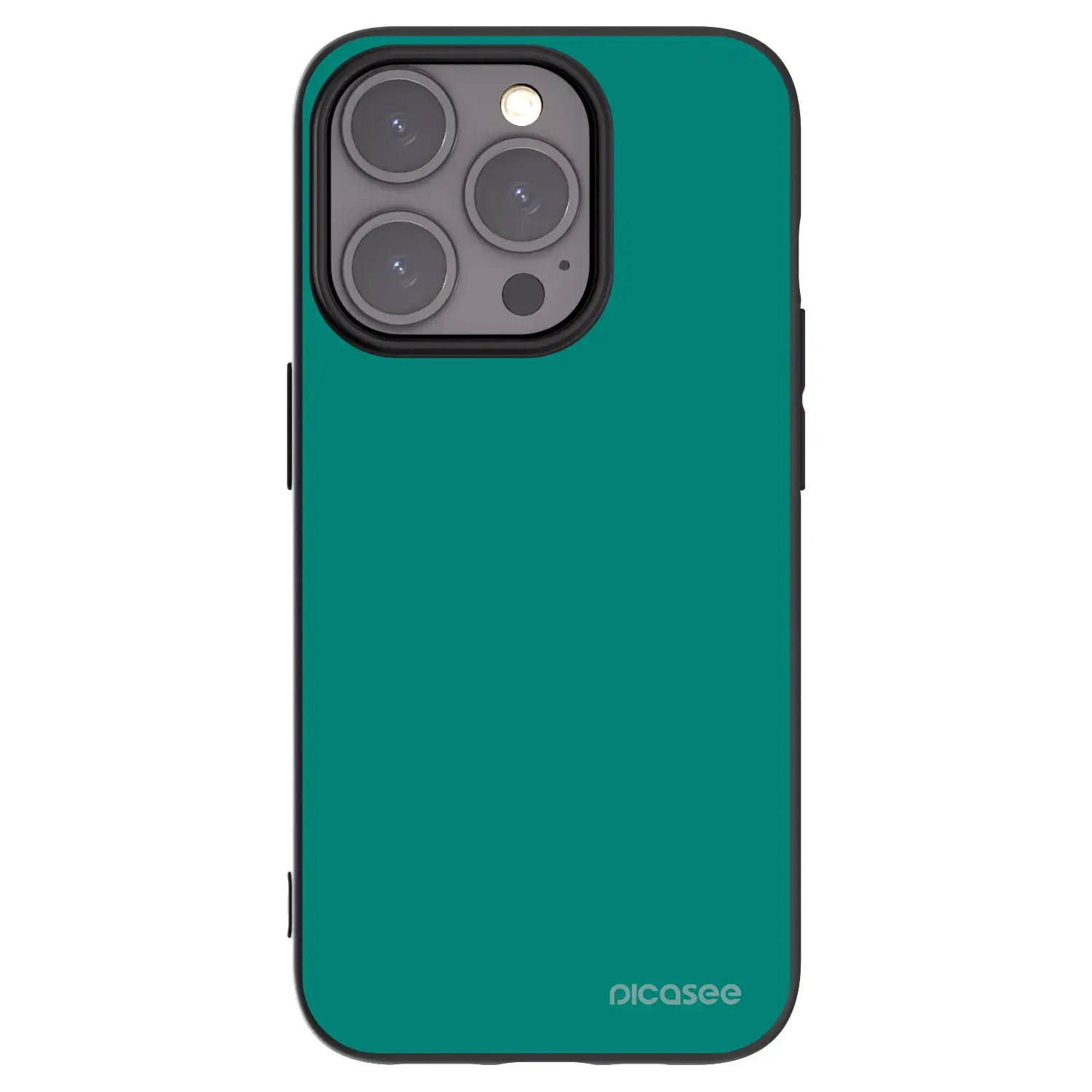 Silikonový černý obal pro Apple iPhone 15 Pro - Emerald Mist