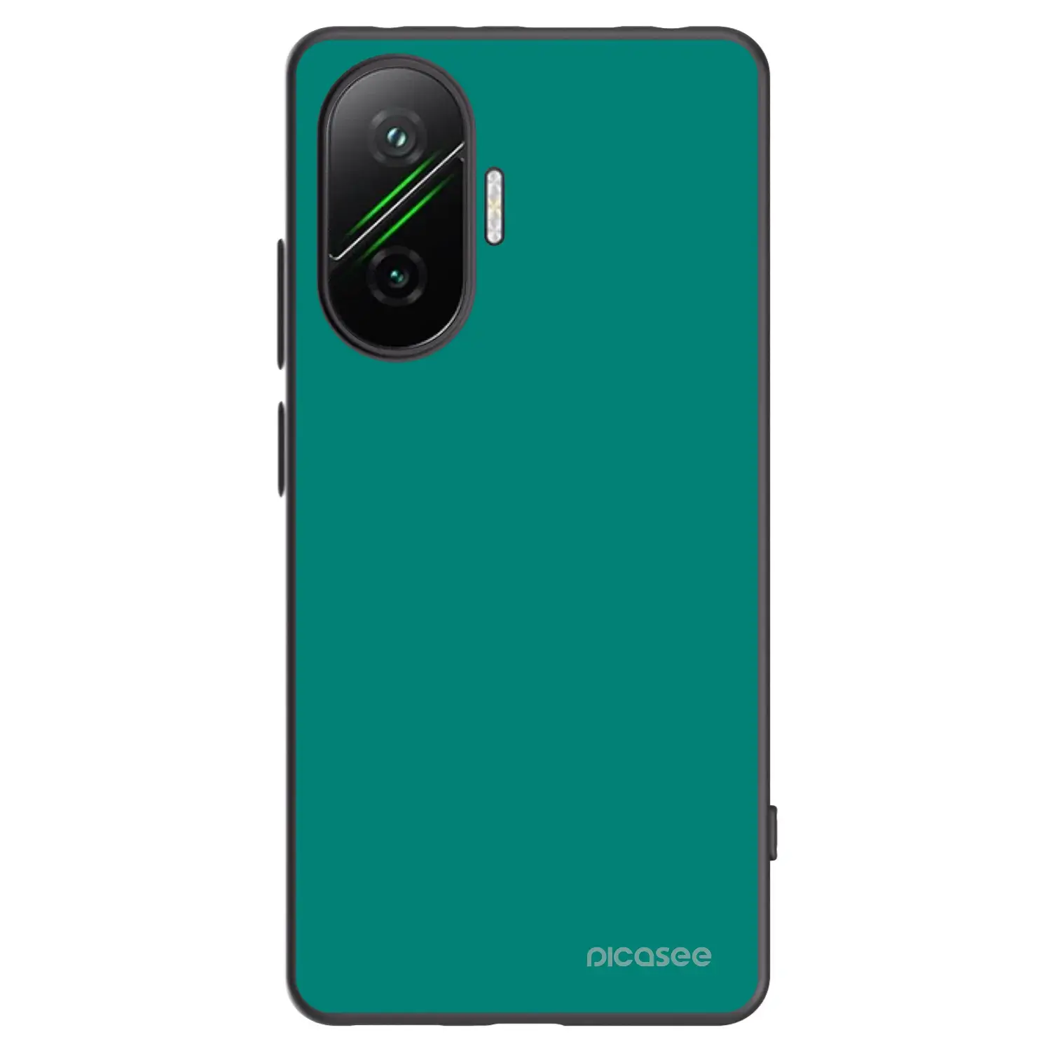Silikonový černý obal pro Xiaomi Poco F7 Pro 5G - Emerald Mist
