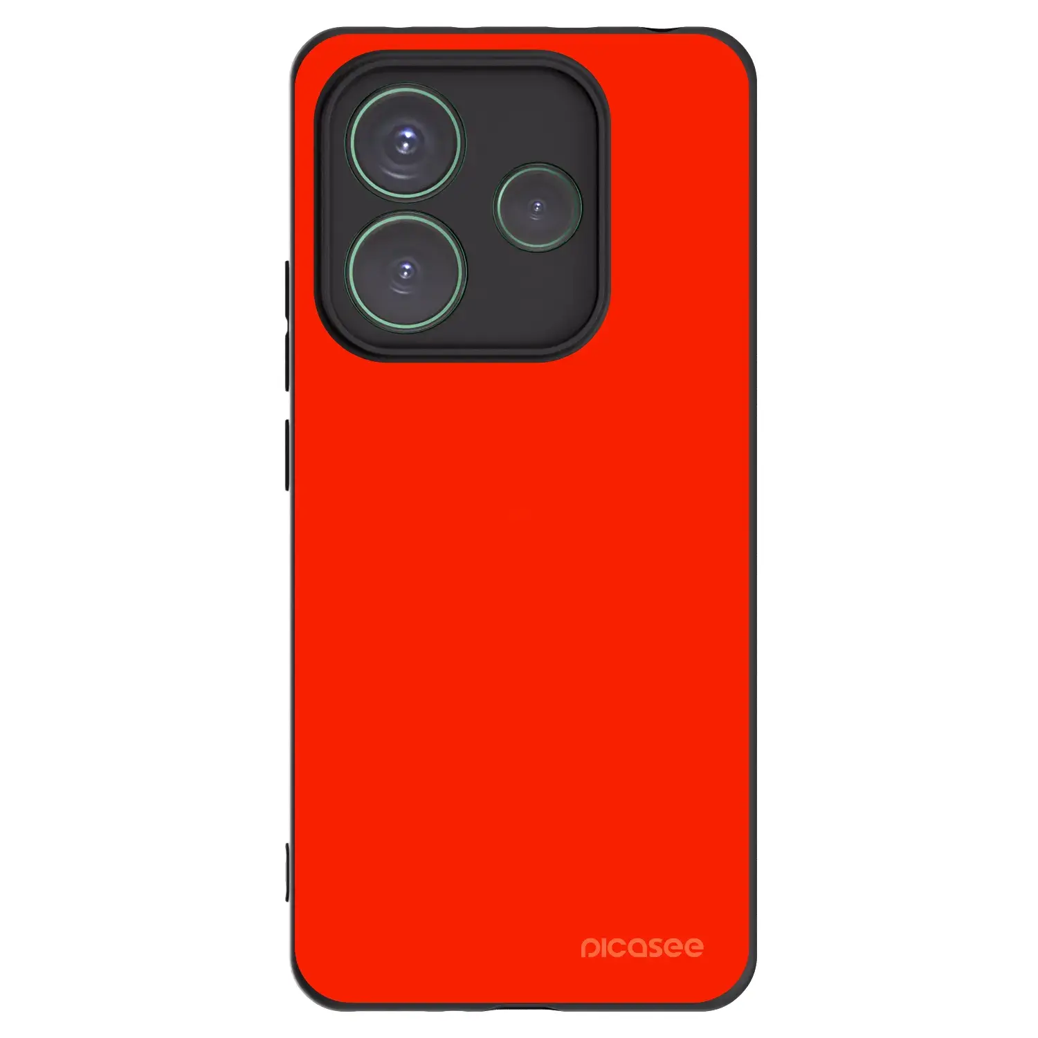 Silikonový černý obal pro Xiaomi Redmi Note 14 5G - Maranello Red