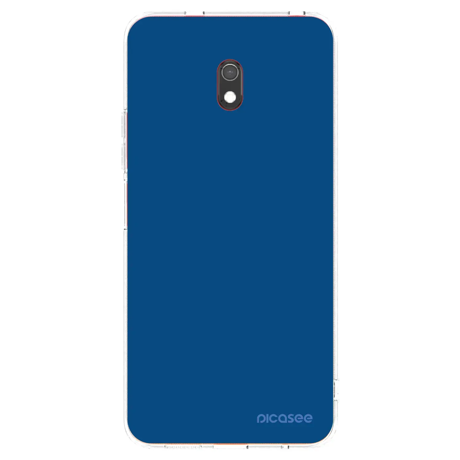 Silikonový průhledný obal pro Xiaomi Redmi 8A - Navy Blue
