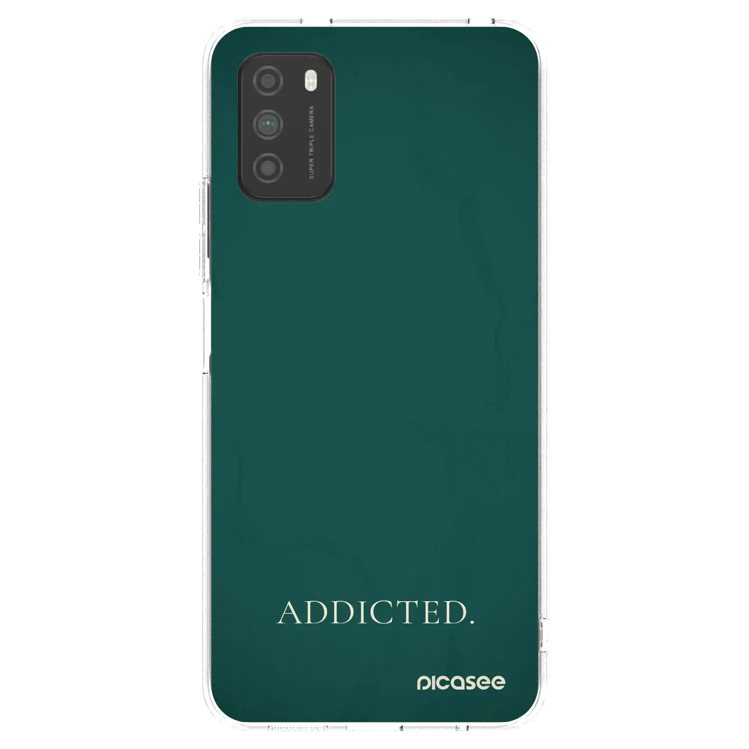 Silikonový průhledný obal pro Xiaomi Poco M3 - Addicted