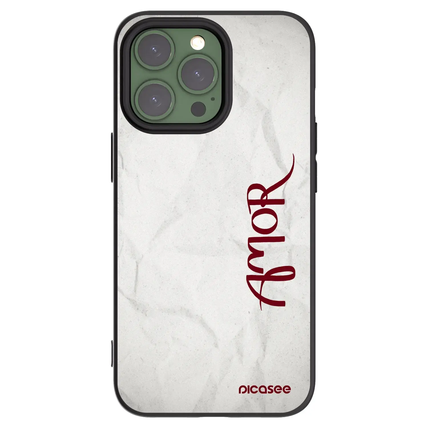 Silikonový černý obal pro Apple iPhone 13 Pro - Amor