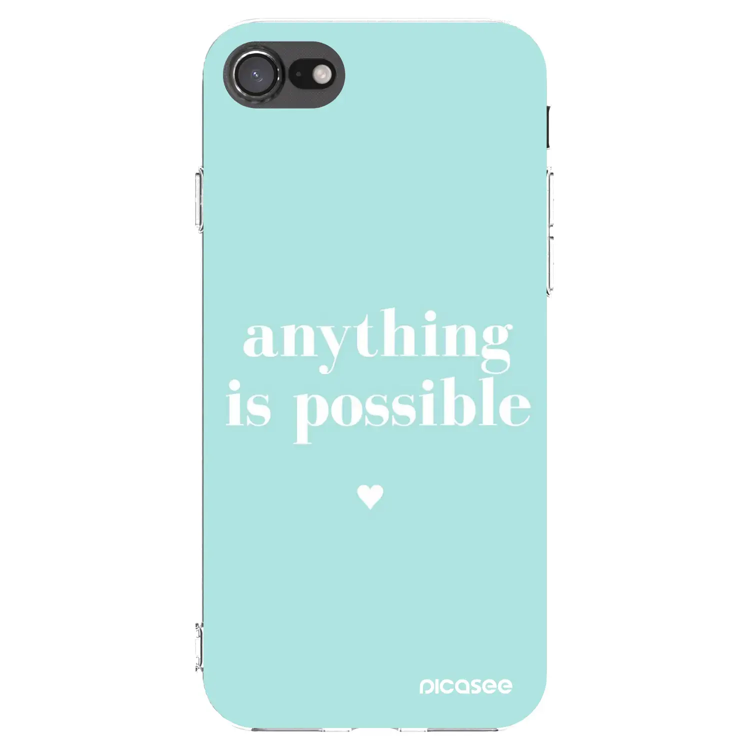 Silikonový průhledný obal pro Apple iPhone SE 2022 - Anything is possible