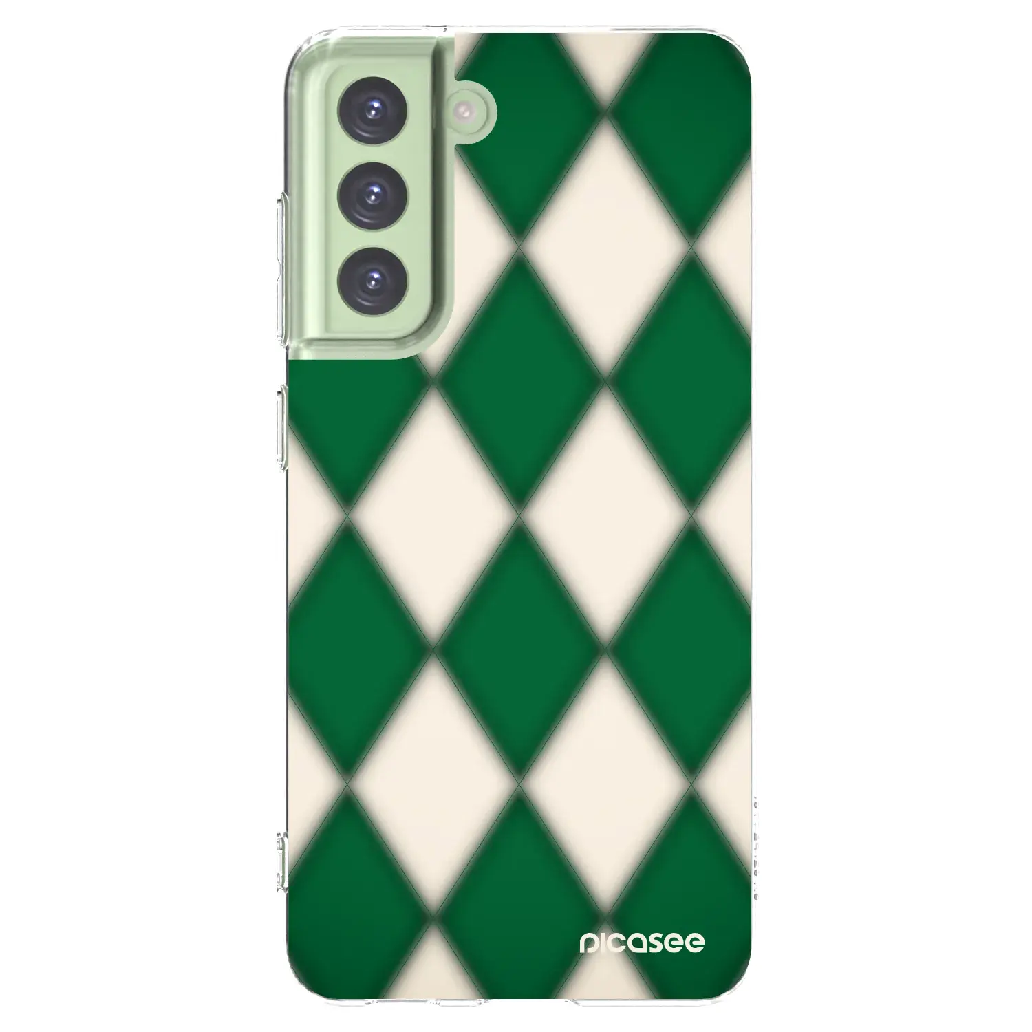 Silikonový průhledný obal pro Samsung Galaxy S21 FE 5G - Emerald Diamond