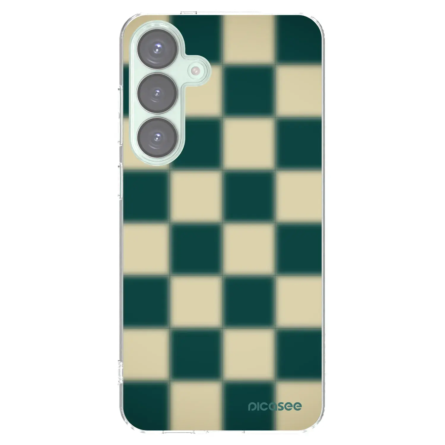 Silikonový průhledný obal pro Samsung Galaxy S25+ 5G - Shadow Chess