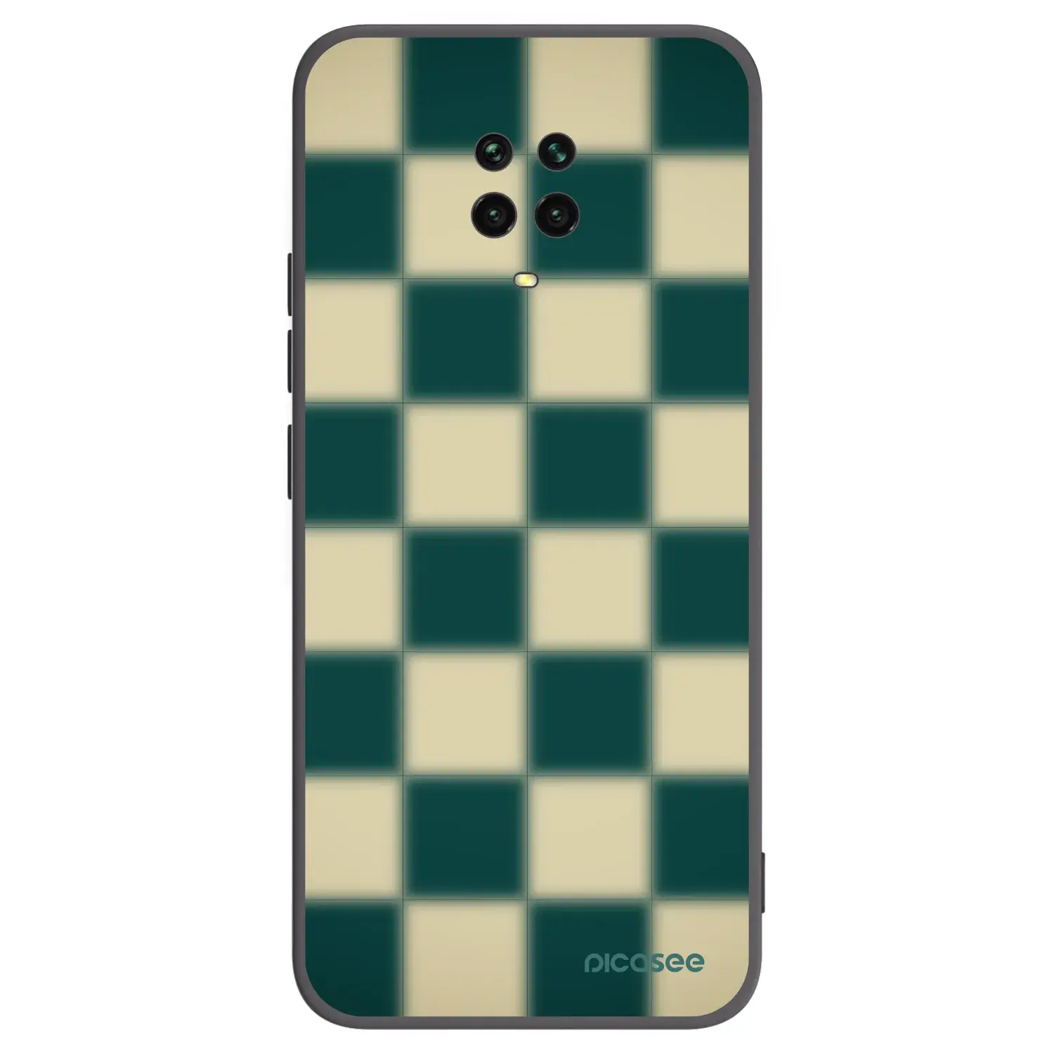 Silikonový černý obal pro Xiaomi Redmi Note 9 Pro - Shadow Chess
