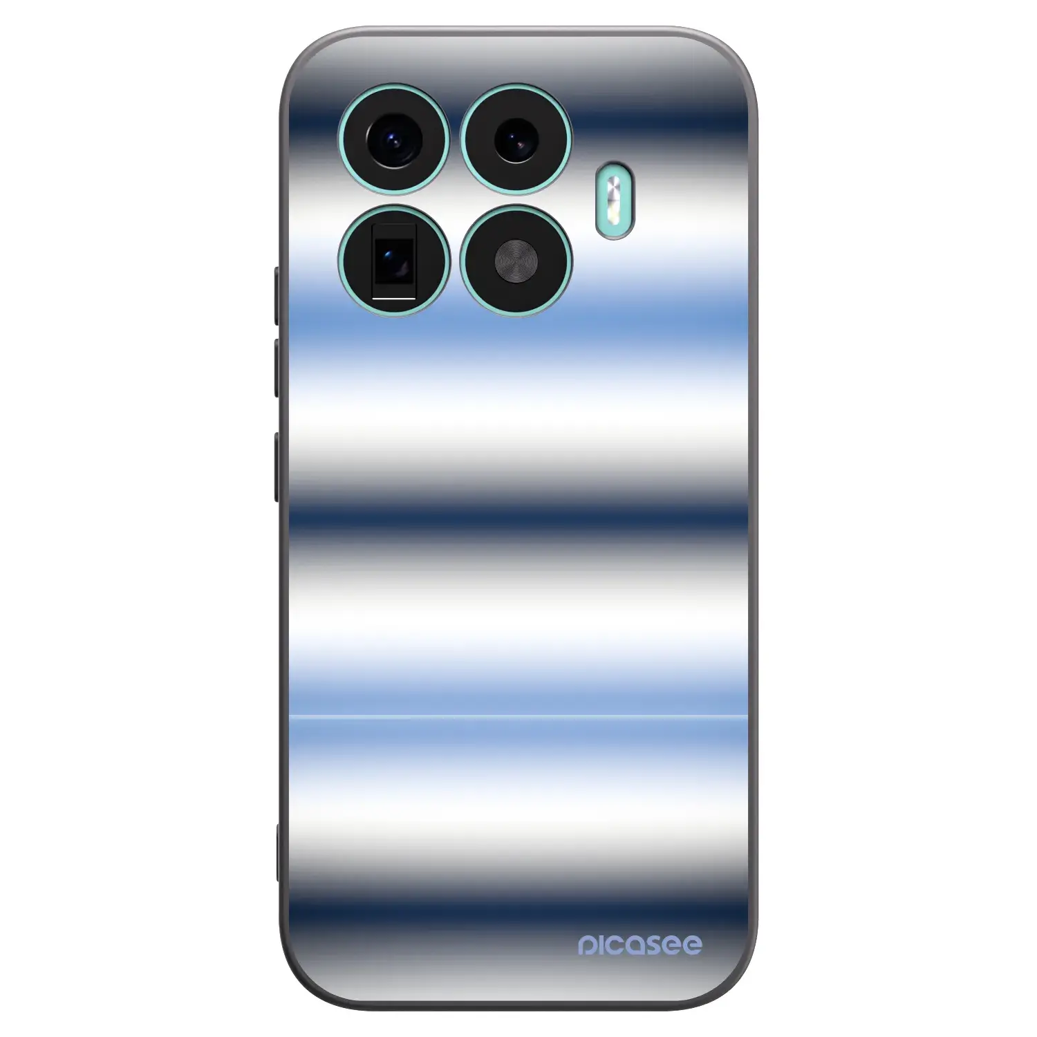 Silikonový černý obal pro Xiaomi 17T - Static Lines