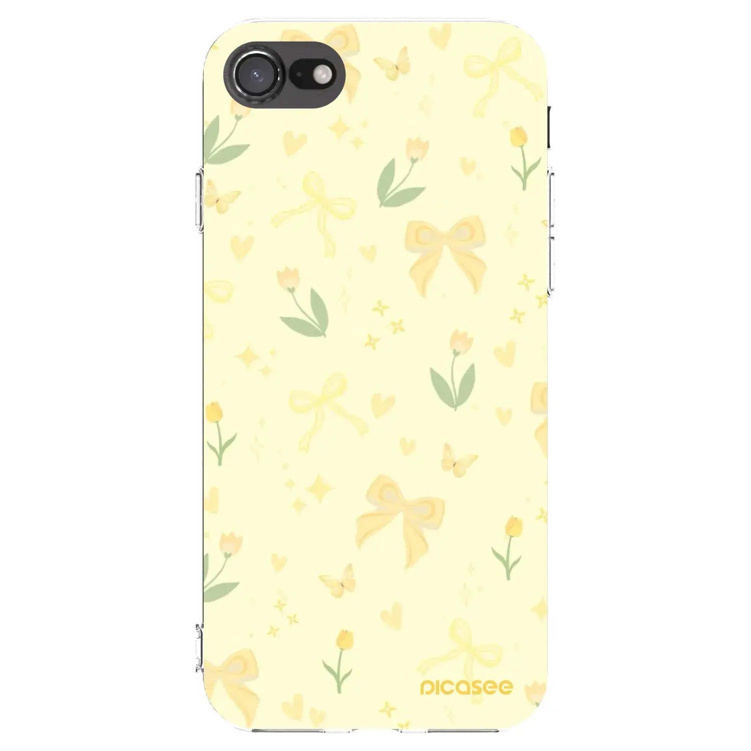 Silikonový průhledný obal pro Apple iPhone SE 2022 - Honey Blossom