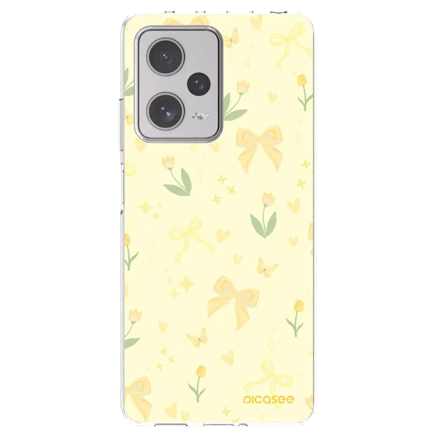 Silikonový průhledný obal pro Xiaomi Redmi Note 12 Pro+ 5G - Honey Blossom