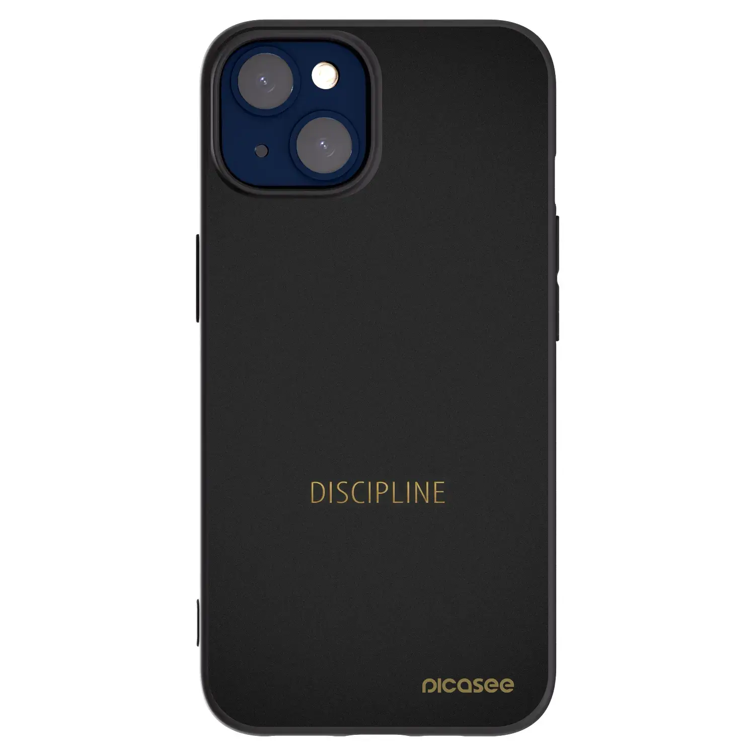 Silikonový černý obal pro Apple iPhone 14 - Discipline